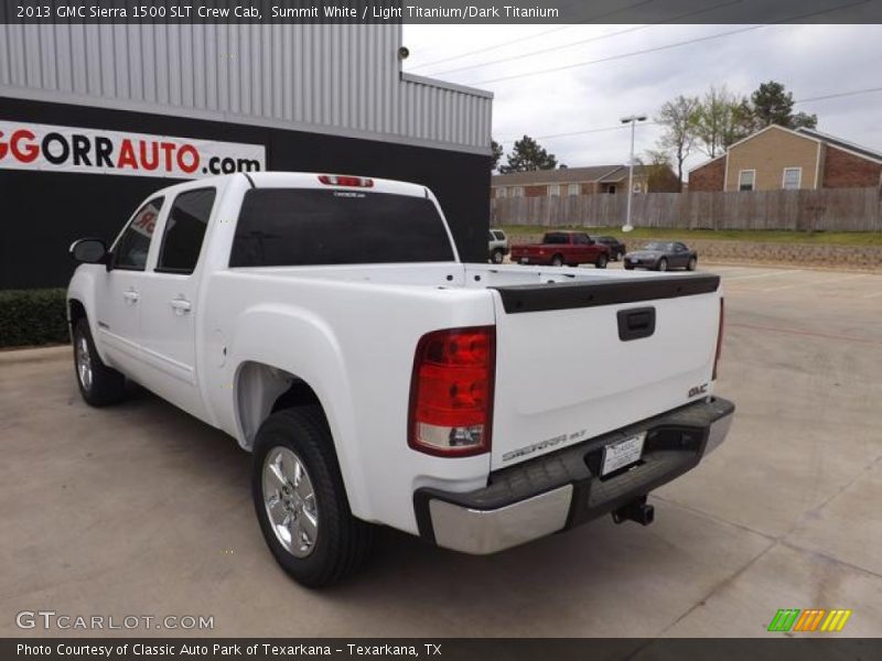 Summit White / Light Titanium/Dark Titanium 2013 GMC Sierra 1500 SLT Crew Cab