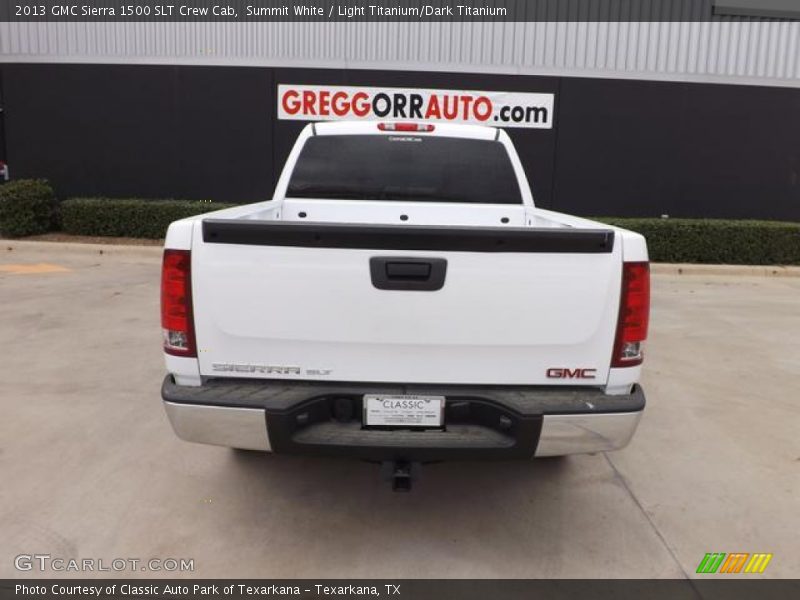 Summit White / Light Titanium/Dark Titanium 2013 GMC Sierra 1500 SLT Crew Cab