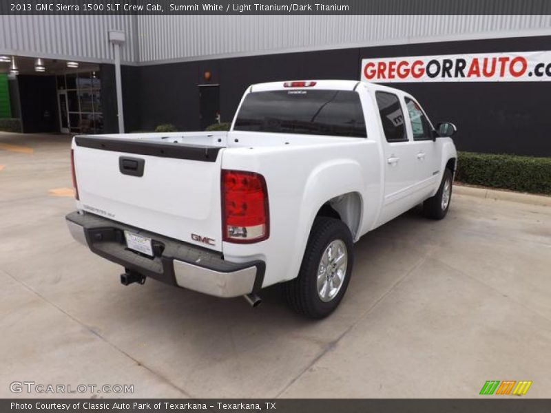 Summit White / Light Titanium/Dark Titanium 2013 GMC Sierra 1500 SLT Crew Cab