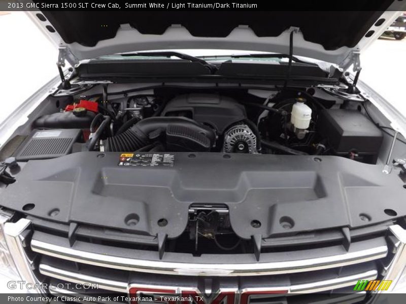 Summit White / Light Titanium/Dark Titanium 2013 GMC Sierra 1500 SLT Crew Cab