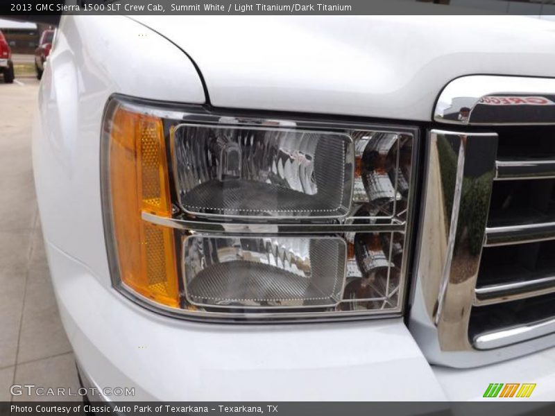 Summit White / Light Titanium/Dark Titanium 2013 GMC Sierra 1500 SLT Crew Cab
