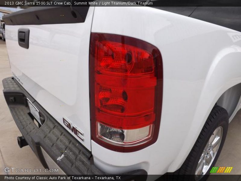 Summit White / Light Titanium/Dark Titanium 2013 GMC Sierra 1500 SLT Crew Cab