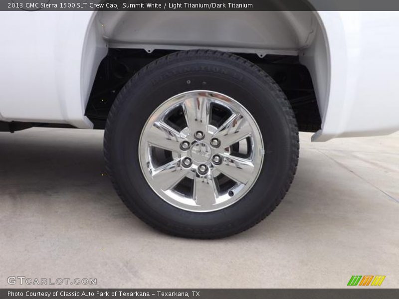 Summit White / Light Titanium/Dark Titanium 2013 GMC Sierra 1500 SLT Crew Cab