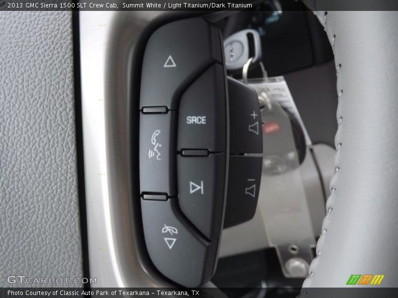 Summit White / Light Titanium/Dark Titanium 2013 GMC Sierra 1500 SLT Crew Cab