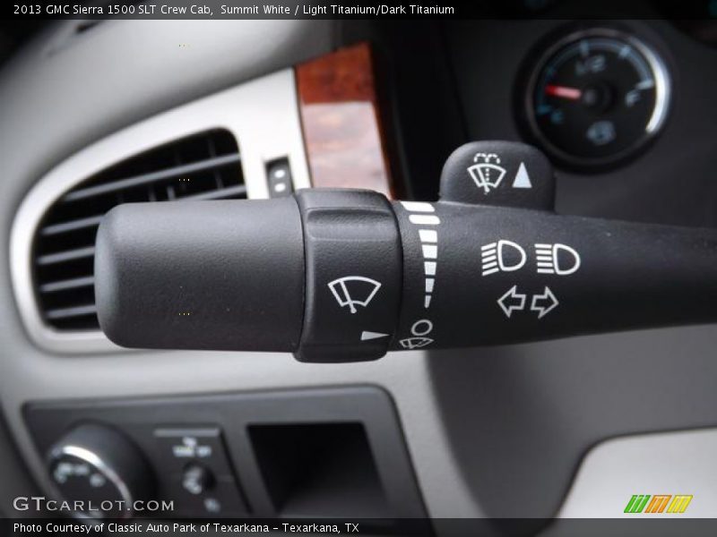 Summit White / Light Titanium/Dark Titanium 2013 GMC Sierra 1500 SLT Crew Cab