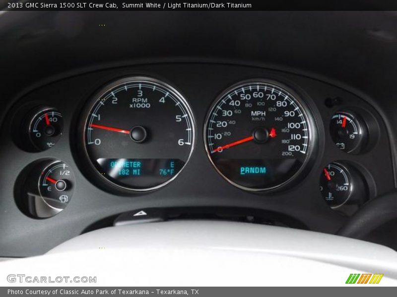 Summit White / Light Titanium/Dark Titanium 2013 GMC Sierra 1500 SLT Crew Cab