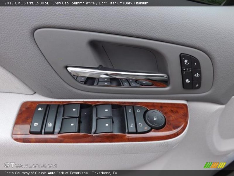 Summit White / Light Titanium/Dark Titanium 2013 GMC Sierra 1500 SLT Crew Cab
