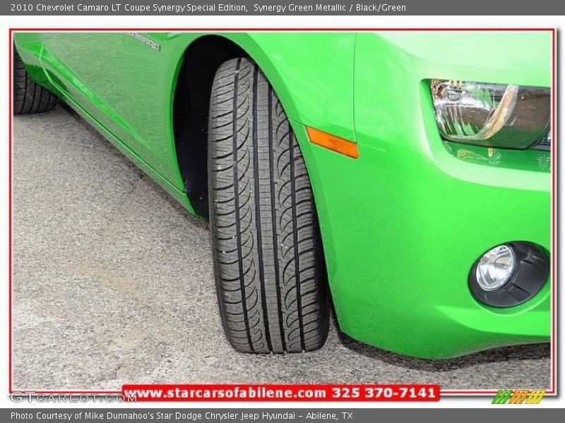 Synergy Green Metallic / Black/Green 2010 Chevrolet Camaro LT Coupe Synergy Special Edition