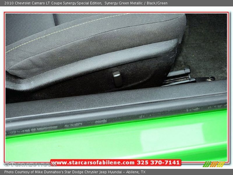 Synergy Green Metallic / Black/Green 2010 Chevrolet Camaro LT Coupe Synergy Special Edition