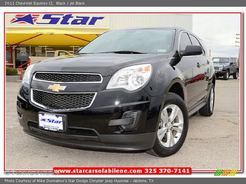 Black / Jet Black 2011 Chevrolet Equinox LS