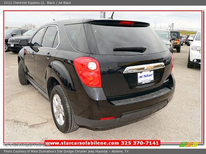 Black / Jet Black 2011 Chevrolet Equinox LS