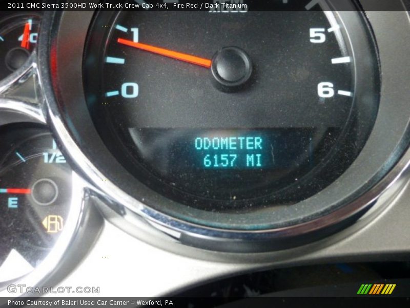 Fire Red / Dark Titanium 2011 GMC Sierra 3500HD Work Truck Crew Cab 4x4