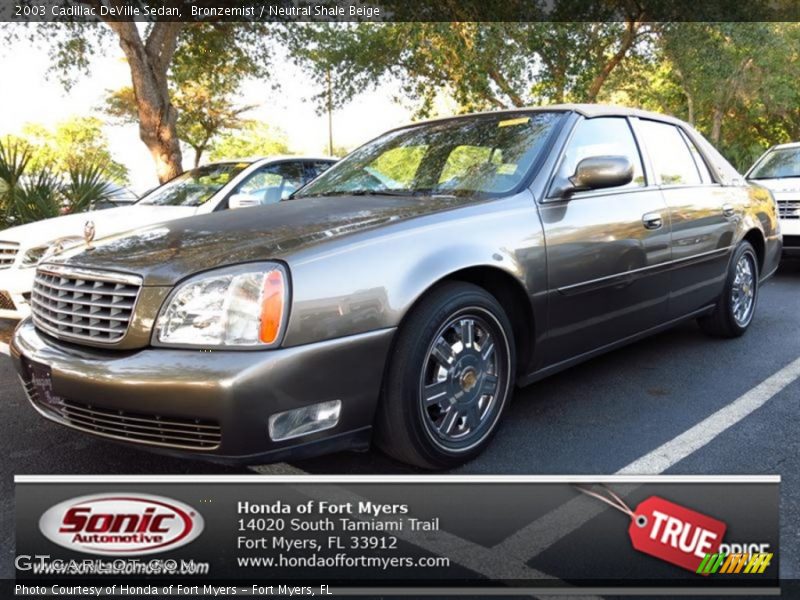 Bronzemist / Neutral Shale Beige 2003 Cadillac DeVille Sedan
