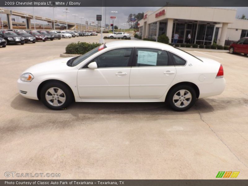 White / Ebony 2009 Chevrolet Impala LT
