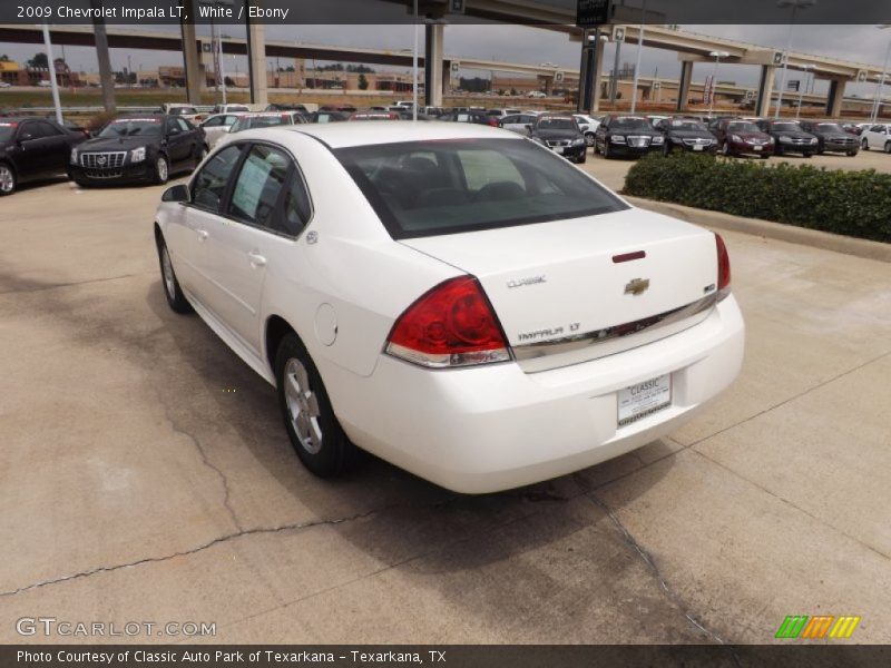 White / Ebony 2009 Chevrolet Impala LT