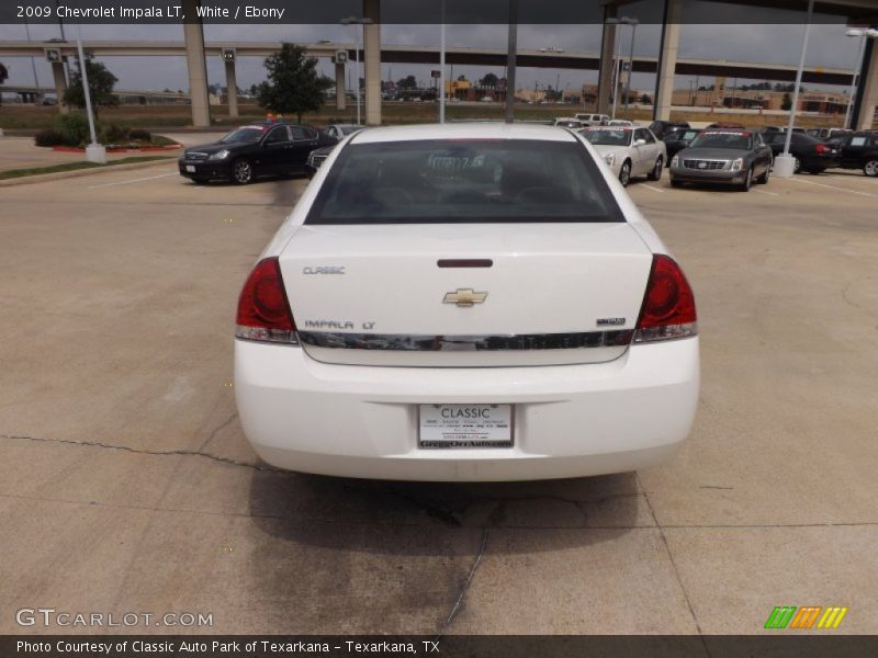 White / Ebony 2009 Chevrolet Impala LT