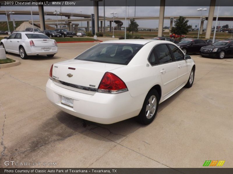 White / Ebony 2009 Chevrolet Impala LT