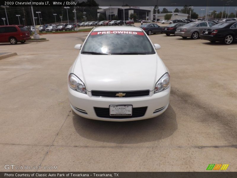 White / Ebony 2009 Chevrolet Impala LT