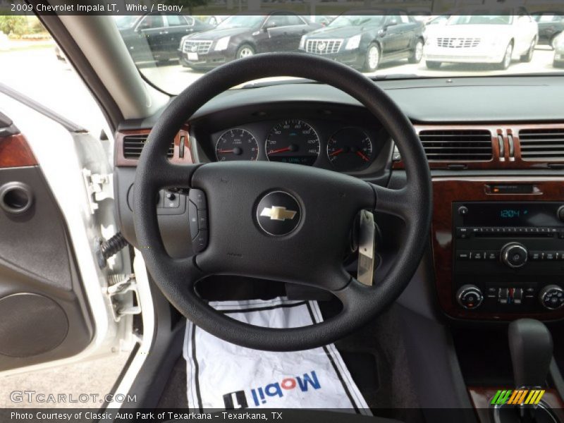 White / Ebony 2009 Chevrolet Impala LT