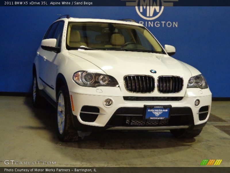 Alpine White / Sand Beige 2011 BMW X5 xDrive 35i