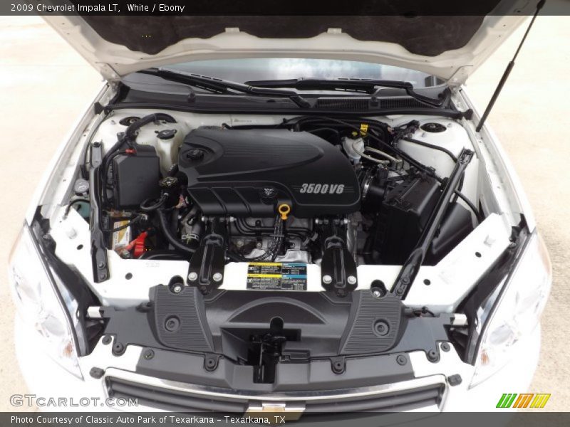 White / Ebony 2009 Chevrolet Impala LT