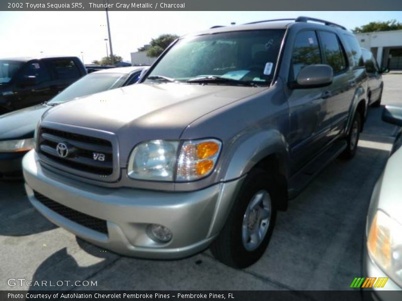 Thunder Gray Metallic / Charcoal 2002 Toyota Sequoia SR5