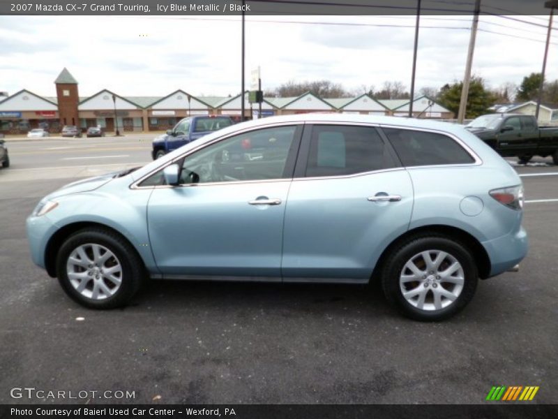 Icy Blue Metallic / Black 2007 Mazda CX-7 Grand Touring