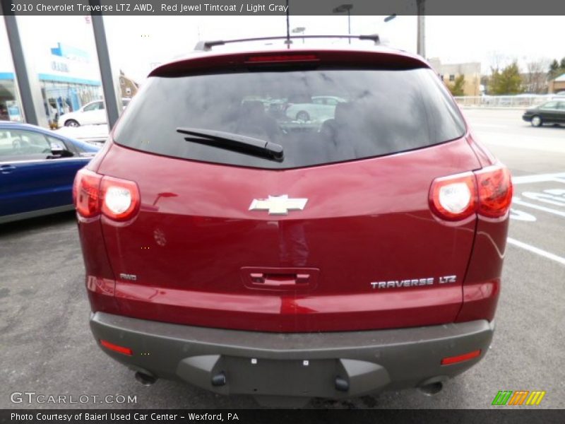 Red Jewel Tintcoat / Light Gray 2010 Chevrolet Traverse LTZ AWD