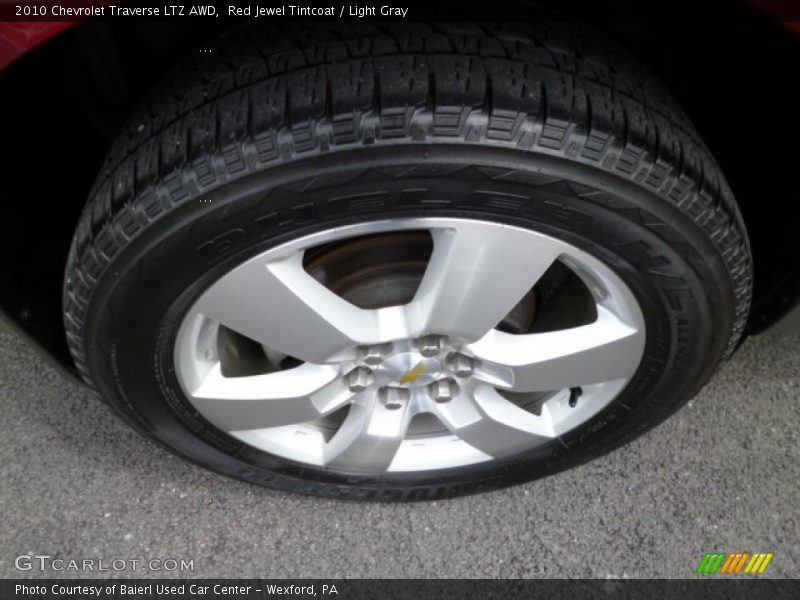 Red Jewel Tintcoat / Light Gray 2010 Chevrolet Traverse LTZ AWD