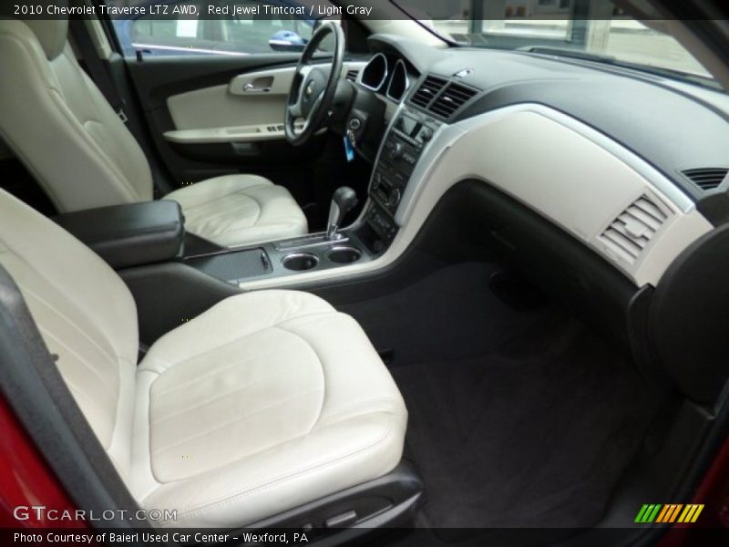Red Jewel Tintcoat / Light Gray 2010 Chevrolet Traverse LTZ AWD