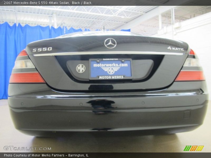 Black / Black 2007 Mercedes-Benz S 550 4Matic Sedan