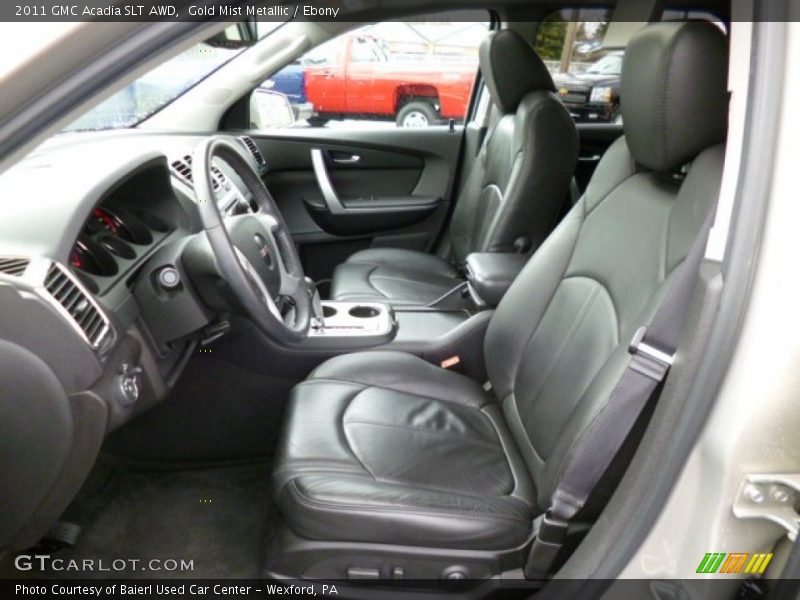Gold Mist Metallic / Ebony 2011 GMC Acadia SLT AWD