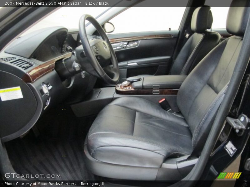 Black / Black 2007 Mercedes-Benz S 550 4Matic Sedan