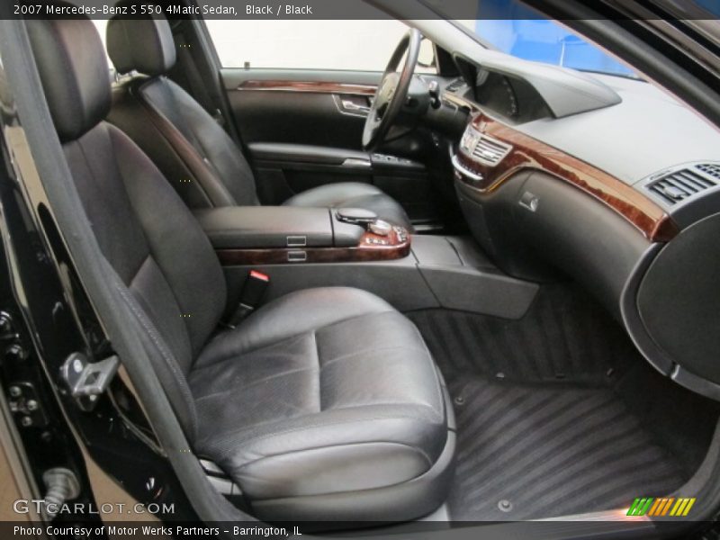 Black / Black 2007 Mercedes-Benz S 550 4Matic Sedan