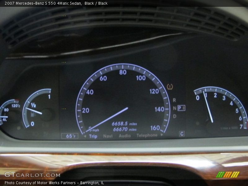 Black / Black 2007 Mercedes-Benz S 550 4Matic Sedan