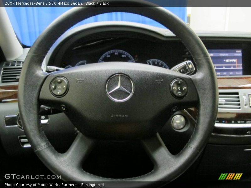 Black / Black 2007 Mercedes-Benz S 550 4Matic Sedan