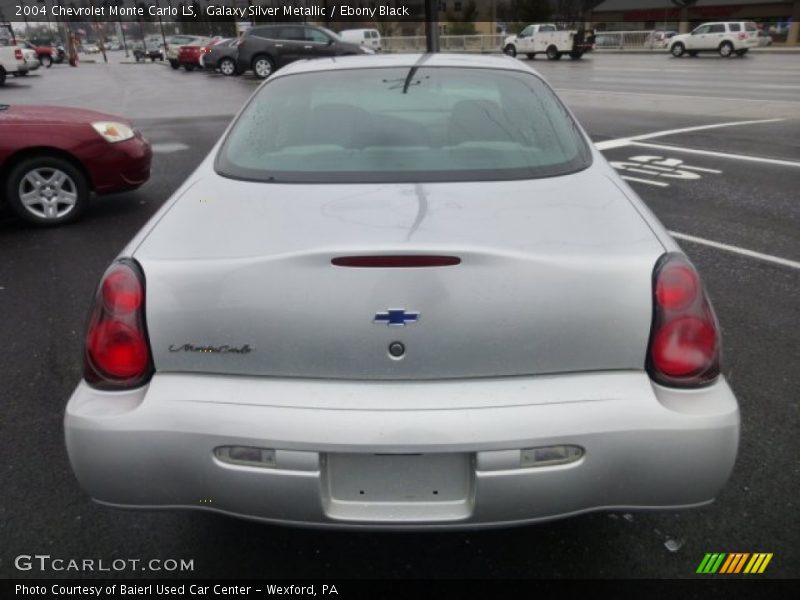 Galaxy Silver Metallic / Ebony Black 2004 Chevrolet Monte Carlo LS