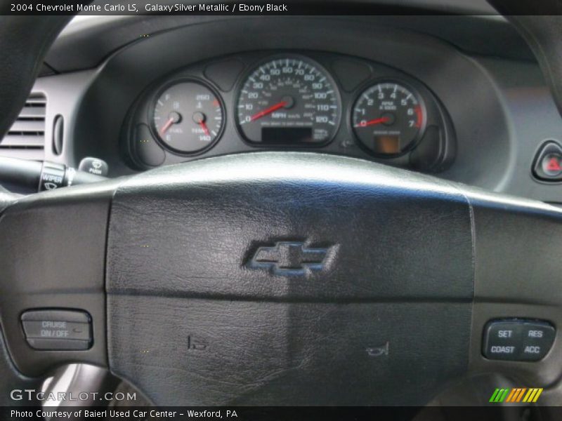 Galaxy Silver Metallic / Ebony Black 2004 Chevrolet Monte Carlo LS