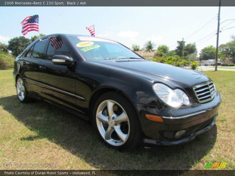 Black / Ash 2006 Mercedes-Benz C 230 Sport