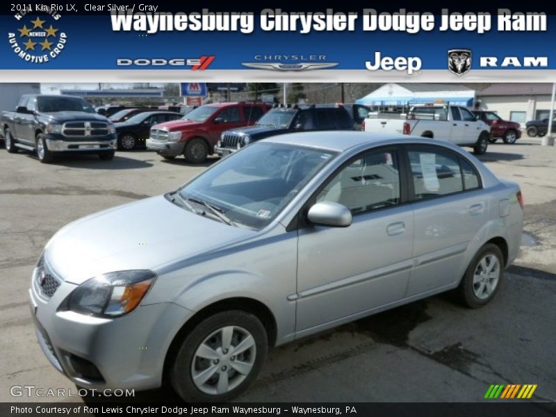 Clear Silver / Gray 2011 Kia Rio LX