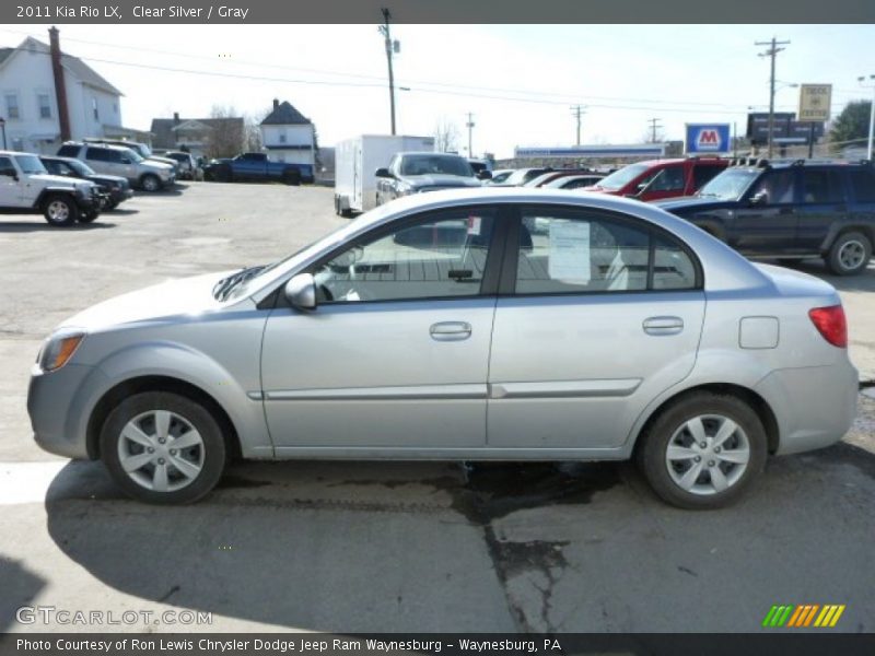 Clear Silver / Gray 2011 Kia Rio LX