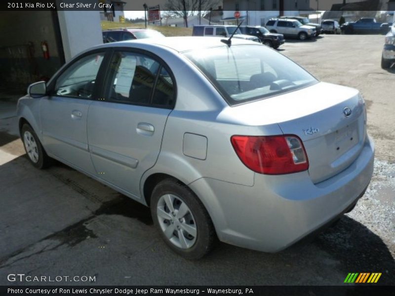 Clear Silver / Gray 2011 Kia Rio LX
