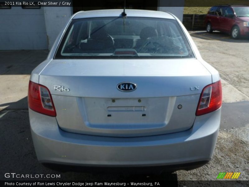 Clear Silver / Gray 2011 Kia Rio LX