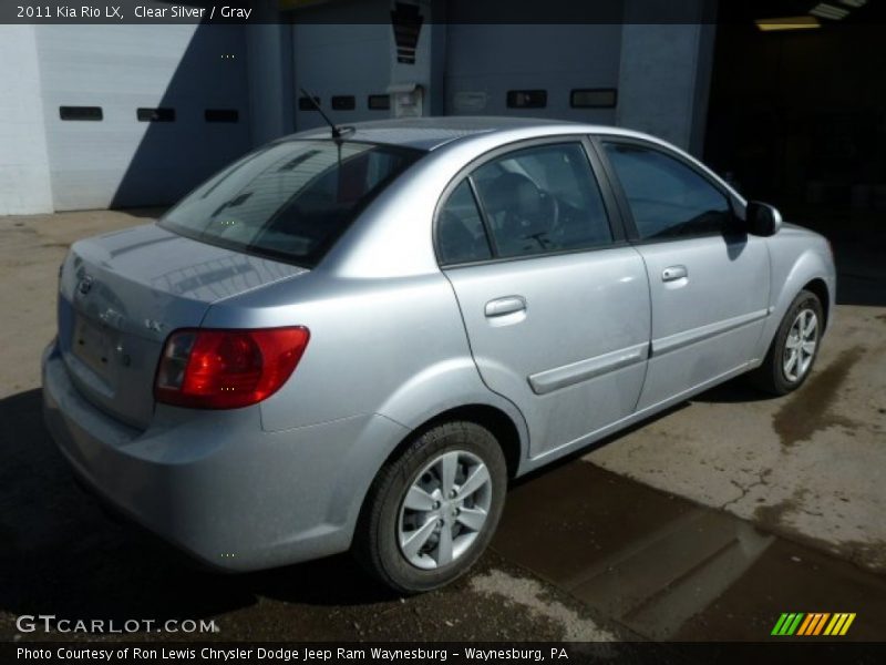 Clear Silver / Gray 2011 Kia Rio LX