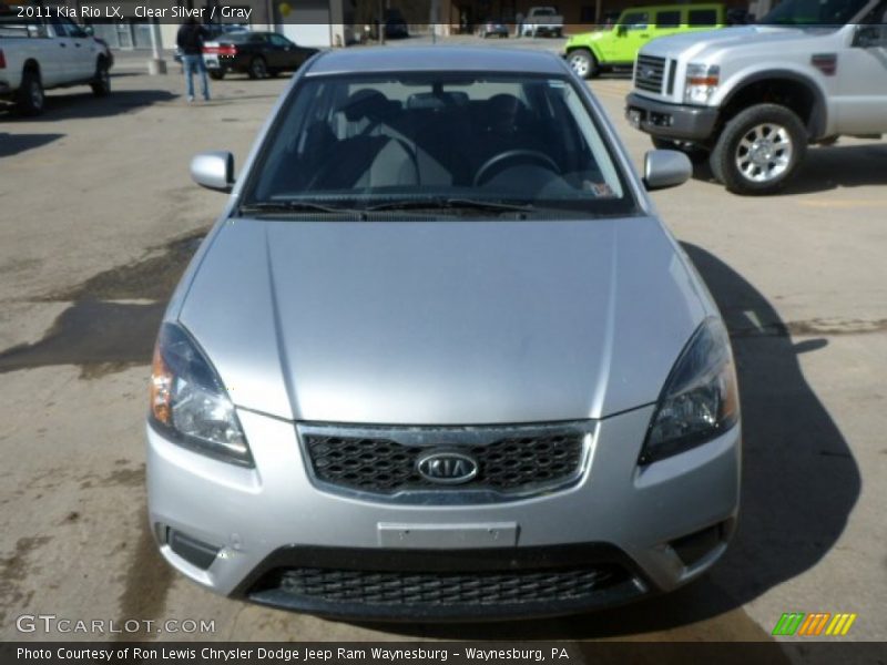 Clear Silver / Gray 2011 Kia Rio LX