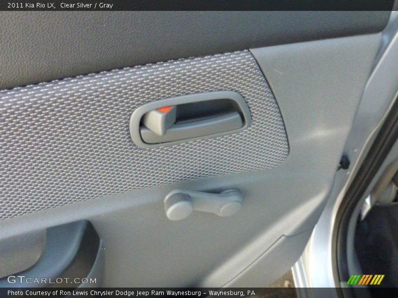 Clear Silver / Gray 2011 Kia Rio LX