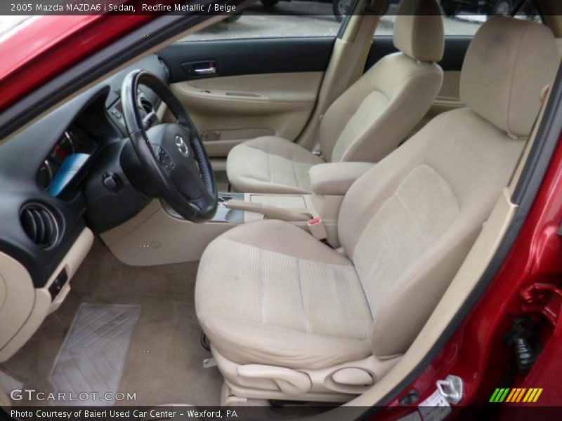 Redfire Metallic / Beige 2005 Mazda MAZDA6 i Sedan