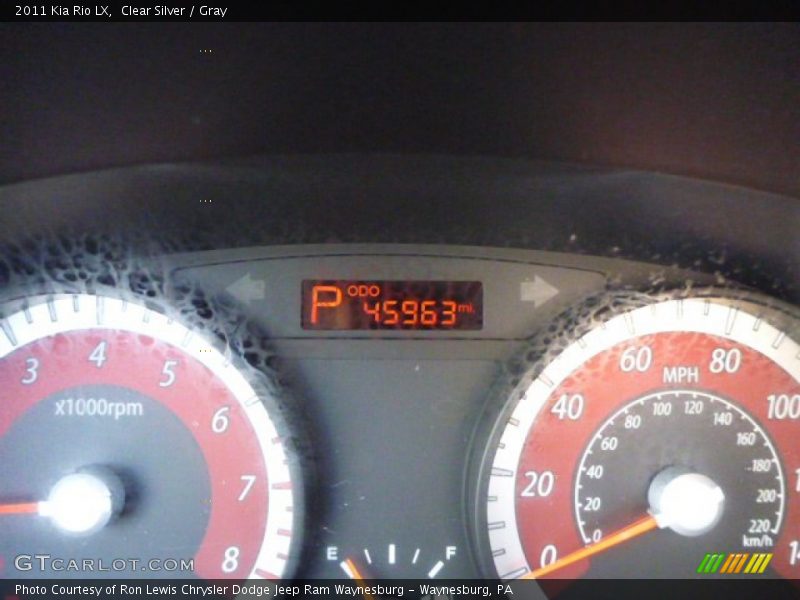 Clear Silver / Gray 2011 Kia Rio LX