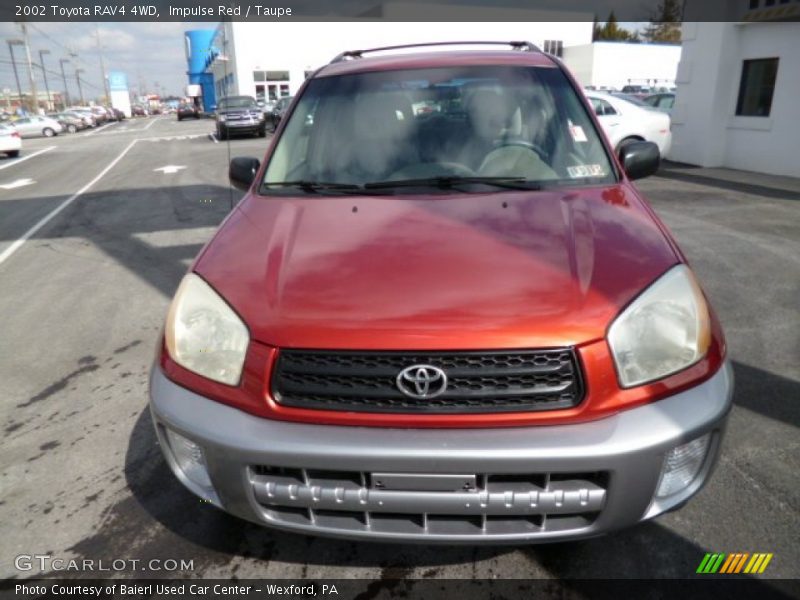 Impulse Red / Taupe 2002 Toyota RAV4 4WD