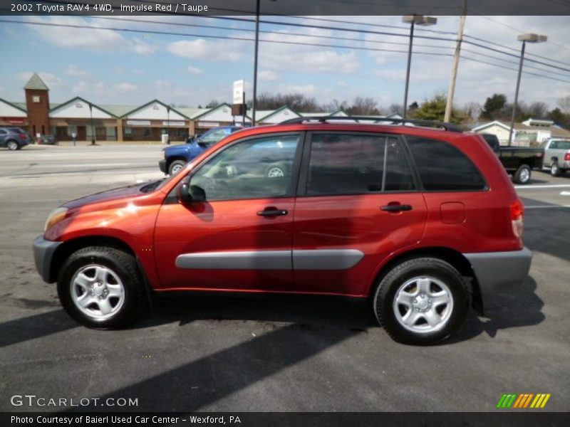 Impulse Red / Taupe 2002 Toyota RAV4 4WD